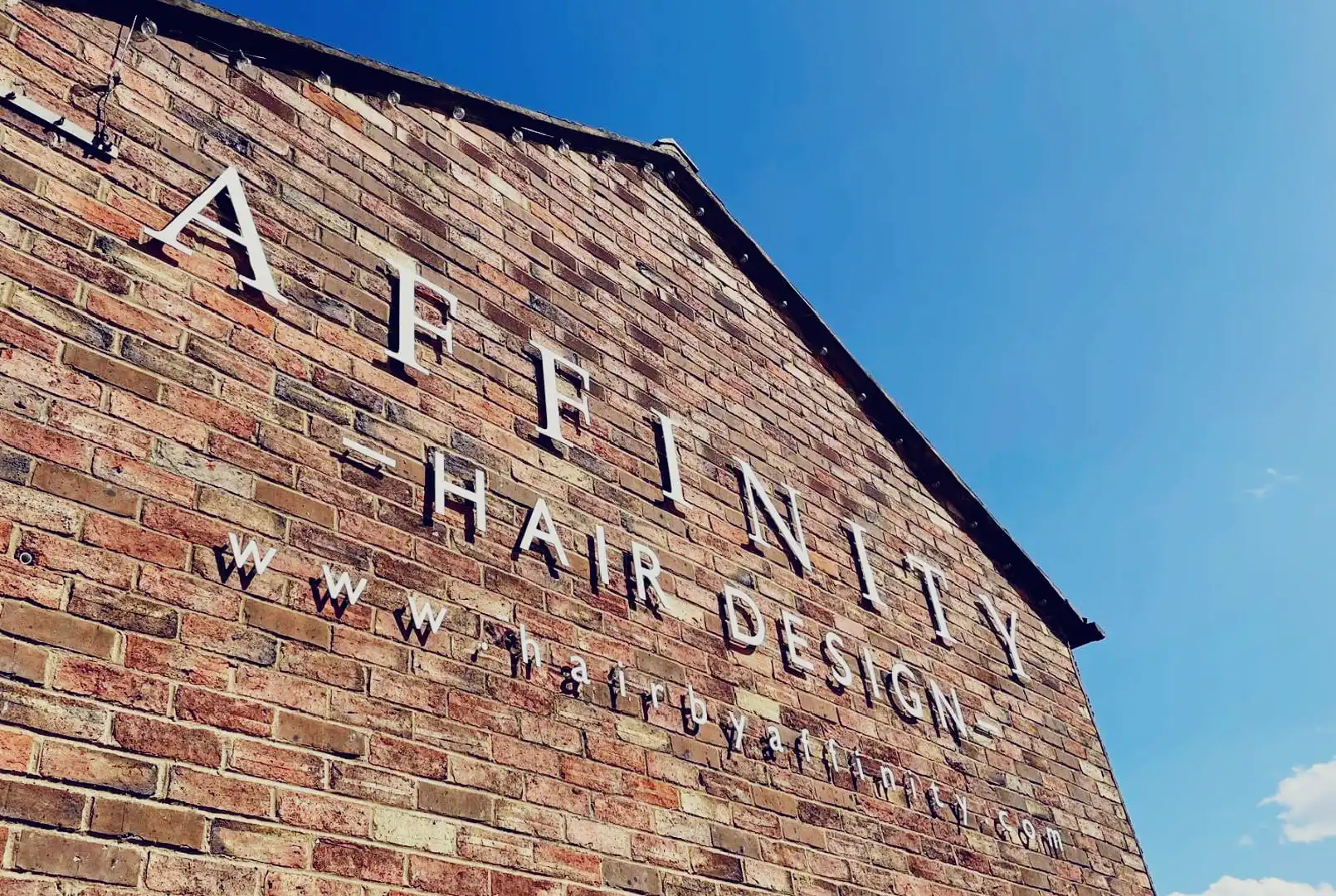 Affinity Hair Salon signage